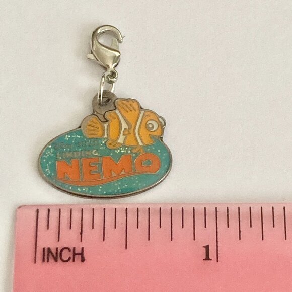 Vtg Disney Pixar Finding Nemo Fish Clip On Charm Zipper Pull Purse Bag Signed - Picture 9 of 10